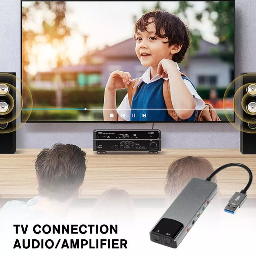 Usb Sound Card External - Новая USB-звуковая карта 7.1/5.1-канальная, практичная внешняя