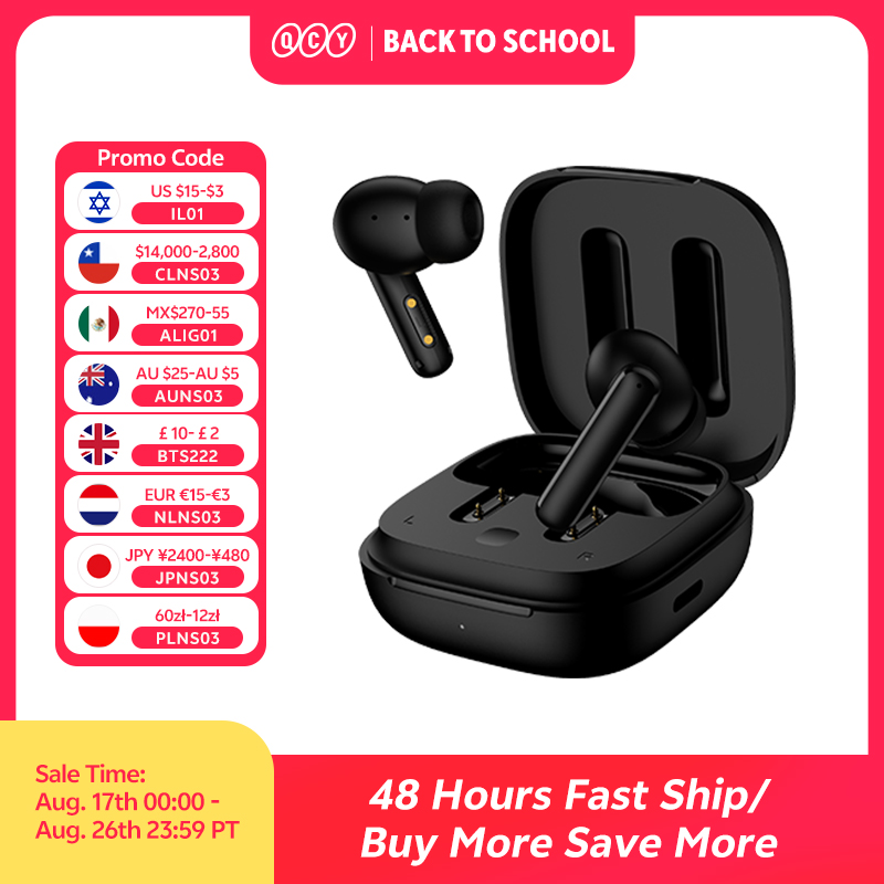 Earbuds Anc Wireless - QCY T13 ANC Беспроводные наушники TWS
