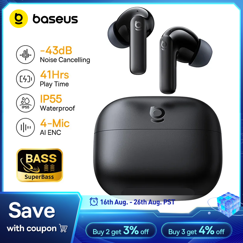 Earbuds Anc Wireless - Беспроводные наушники Baseus Bass EP10/BP1 NC