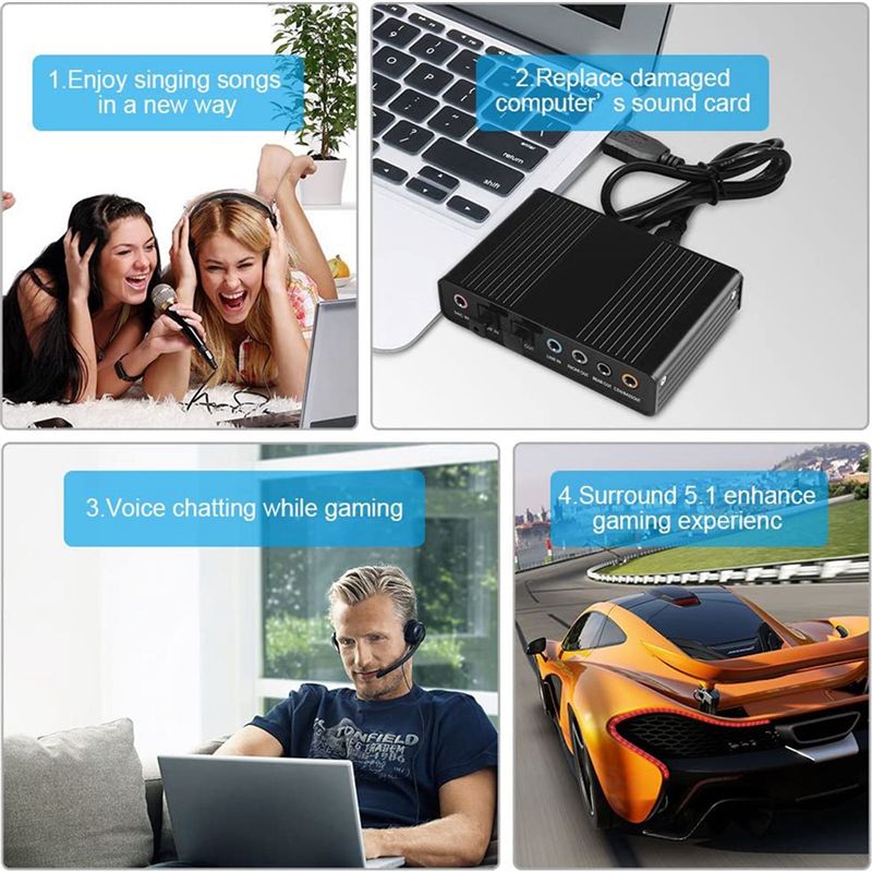 Оптическая звуковая карта USB  – обзор и цена Usb Sound Card External