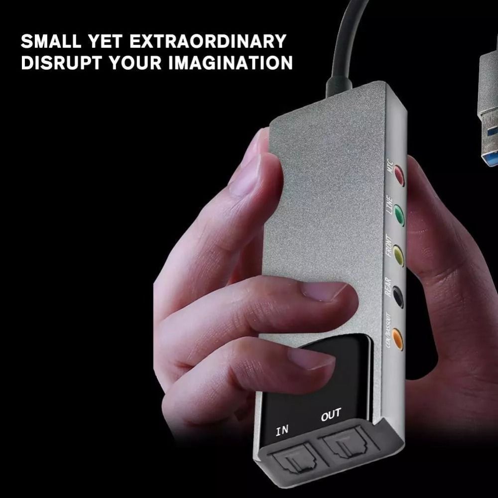 Новая USB-звуковая карта 7.1/5 – обзор и цена Usb Sound Card External