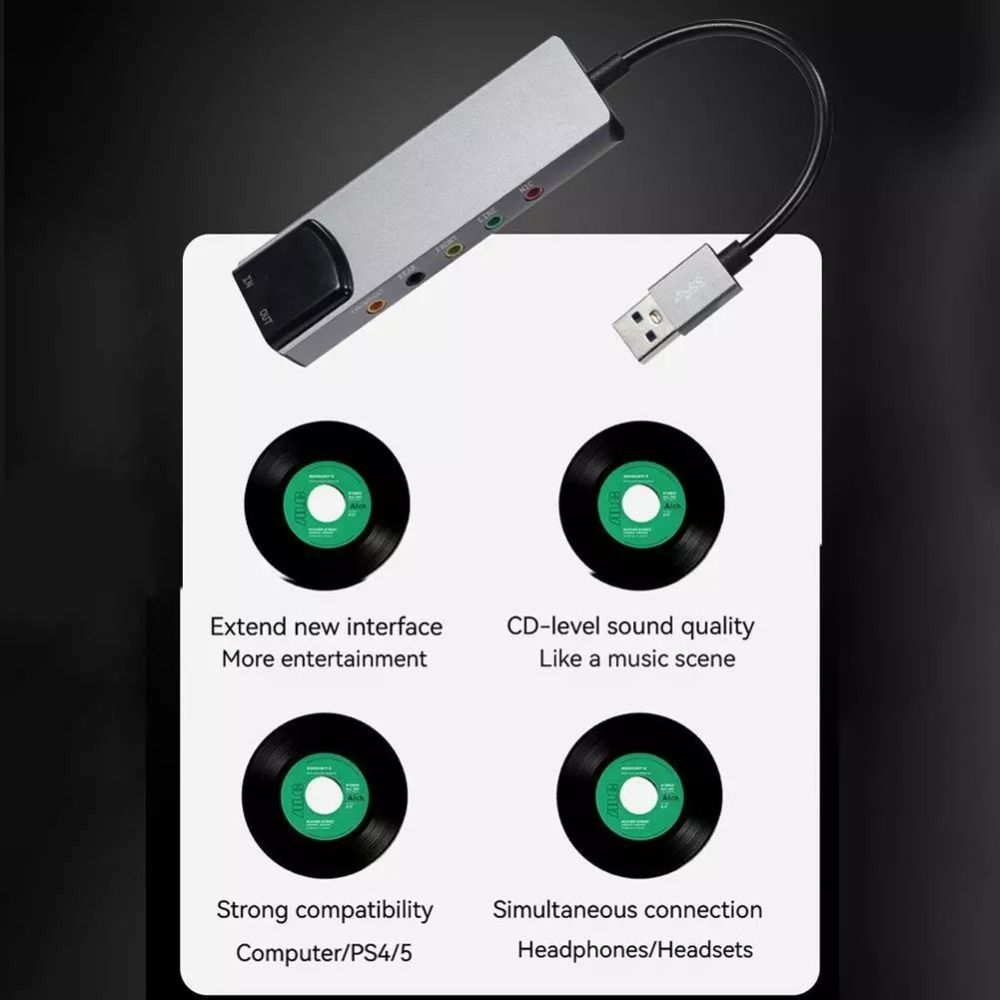 Новая USB-звуковая карта 7.1/5 – обзор и цена Usb Sound Card External