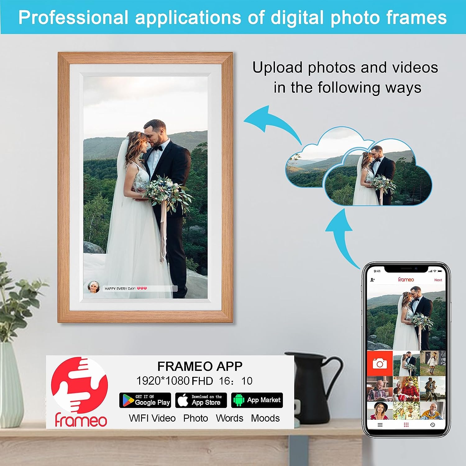 Цифровая фоторамка с умным бол – обзор и цена Digital Photo Frame Wifi