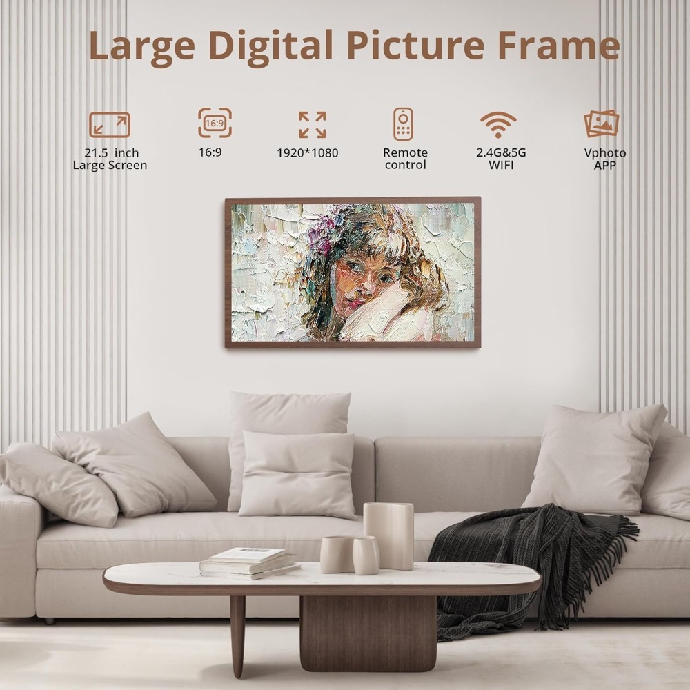 Цифровая фоторамка JHZ NEW с б – обзор и цена Digital Photo Frame Wifi