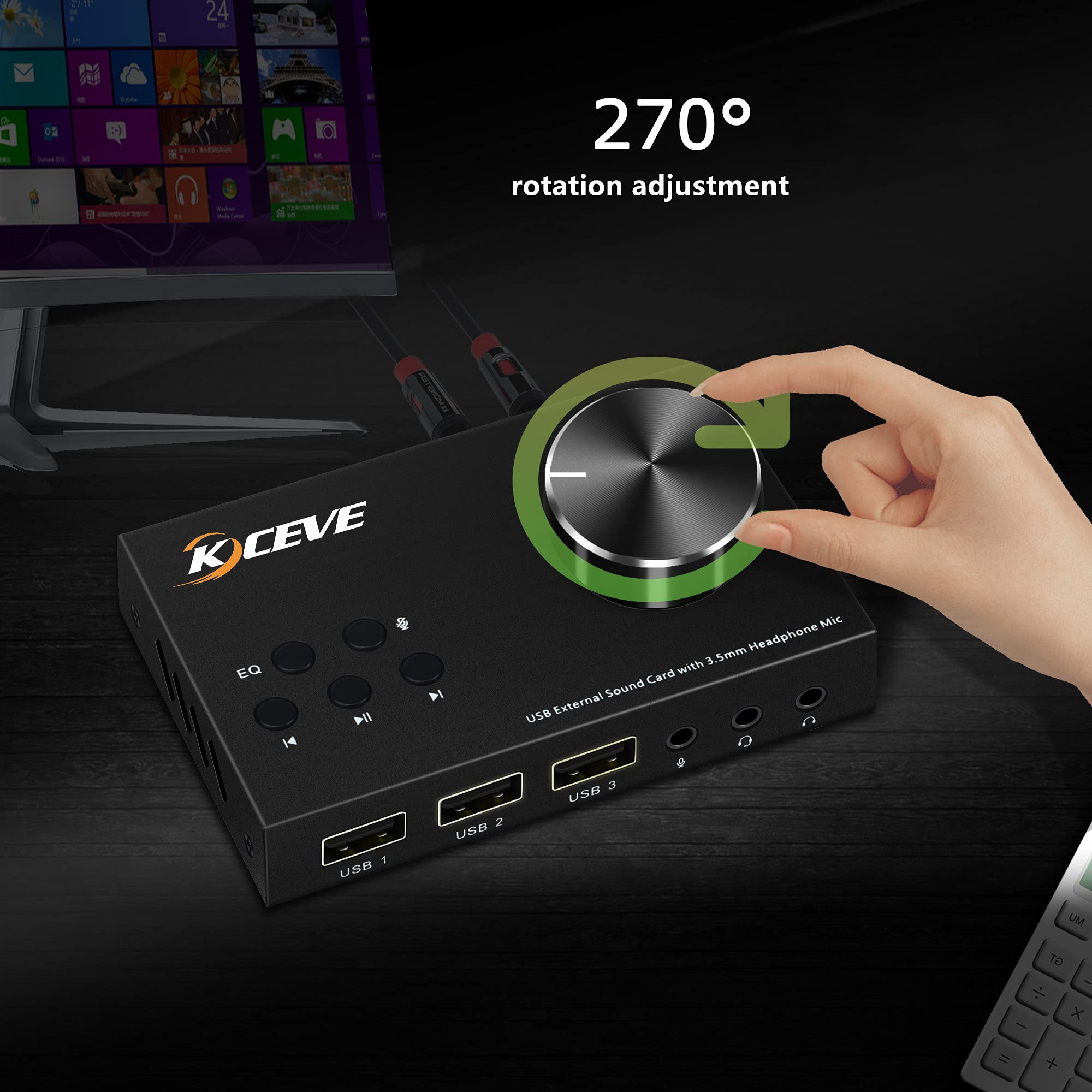 Внешняя звуковая карта с регул – обзор и цена Usb Sound Card External