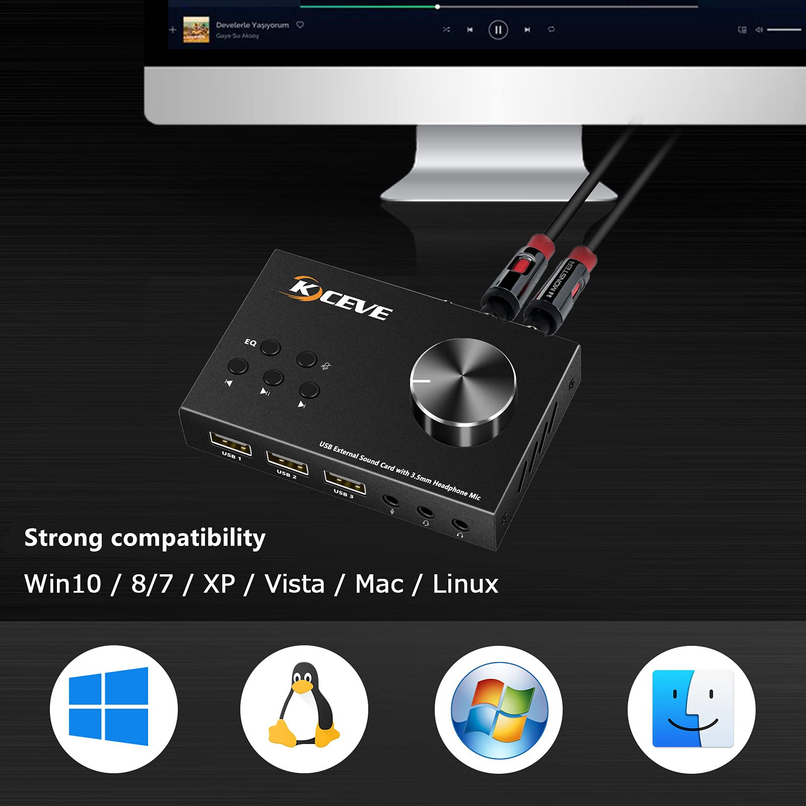 Внешняя звуковая карта с регул – обзор и цена Usb Sound Card External