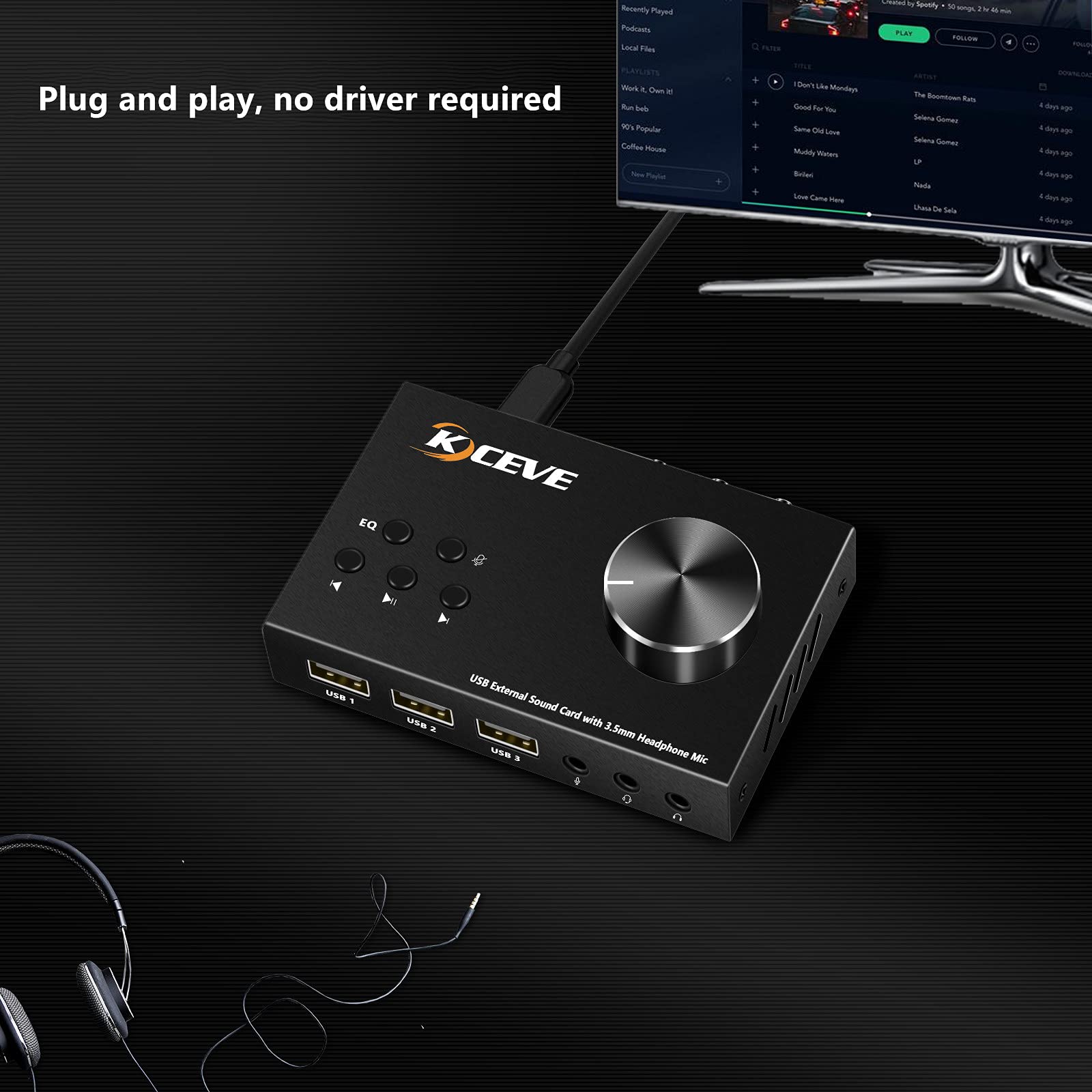 Внешняя звуковая карта с регул – обзор и цена Usb Sound Card External