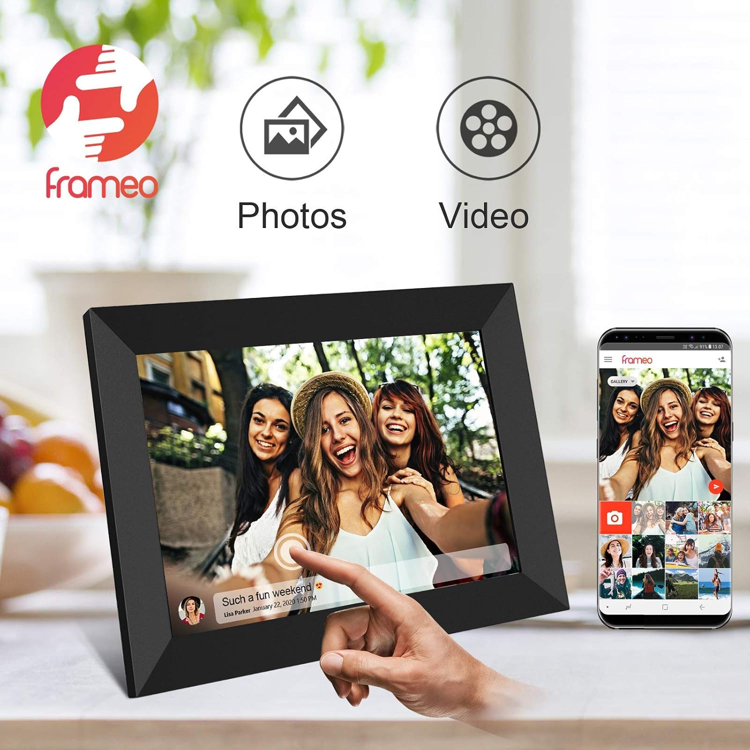 10,1-дюймовая цифровая фоторам – обзор и цена Digital Photo Frame Wifi