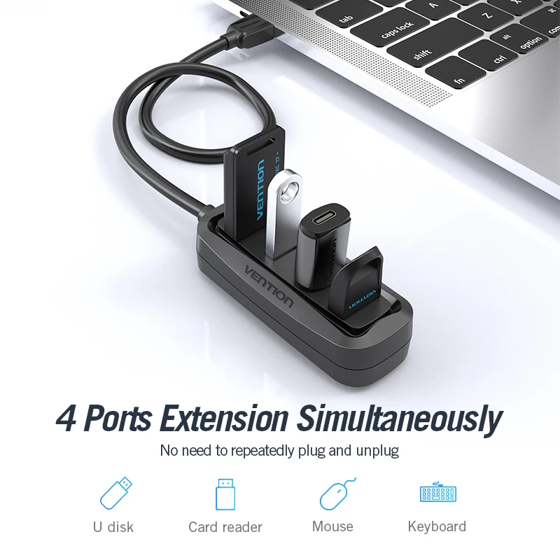 USB-концентратор Vention на 4  – обзор и цена Electronics Gadgets Wholesale