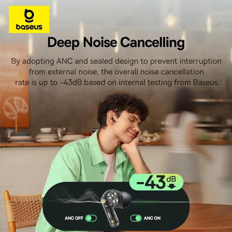 Беспроводные наушники Baseus B – обзор и цена Earbuds Anc Wireless