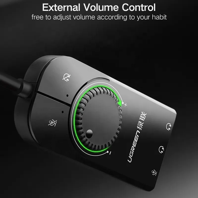 Звуковая карта UGREEN USB Внеш – обзор и цена Usb Sound Card External