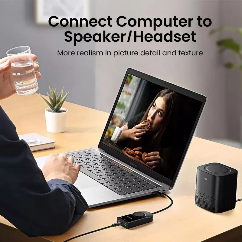 Звуковая карта UGREEN USB Внеш – обзор и цена Usb Sound Card External